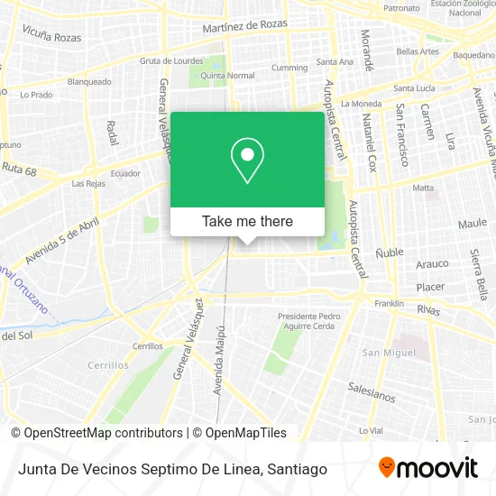 Junta De Vecinos Septimo De Linea map