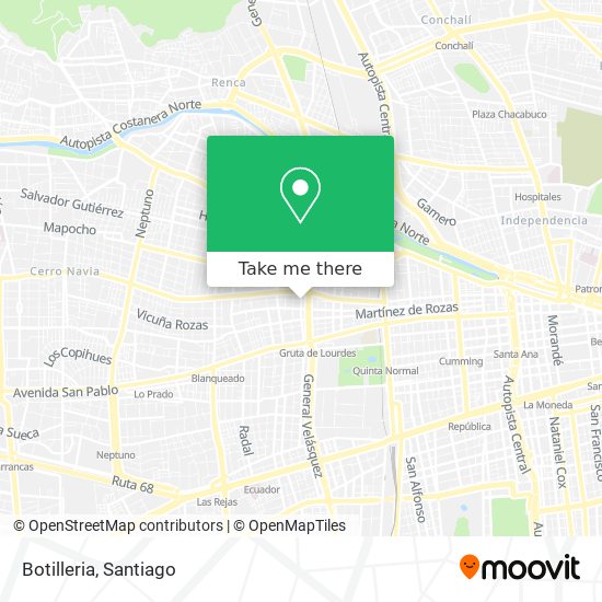 Mapa de Botilleria