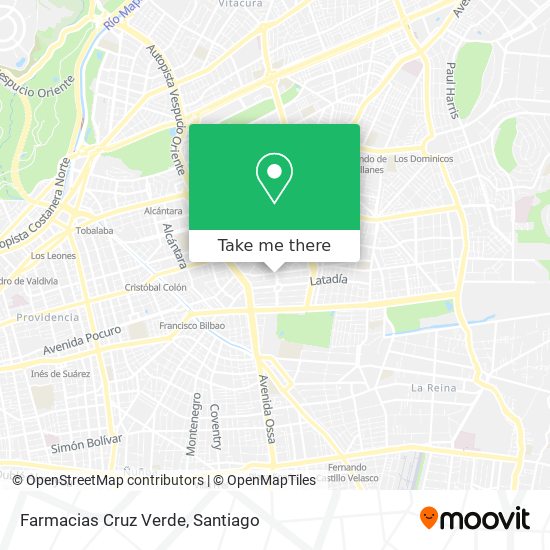 Farmacias Cruz Verde map