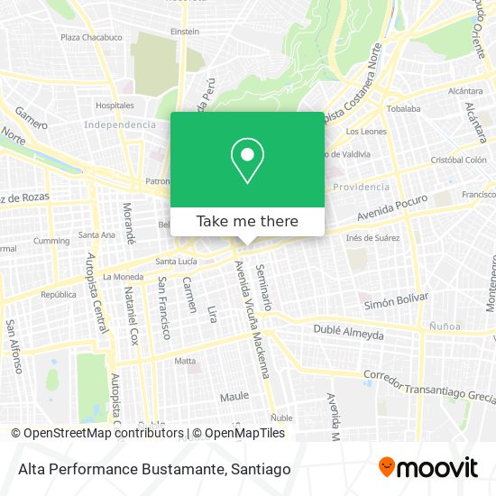 Alta Performance Bustamante map