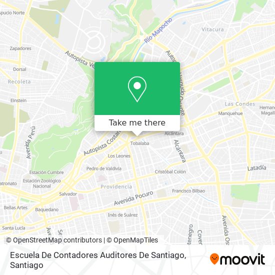 Escuela De Contadores Auditores De Santiago map