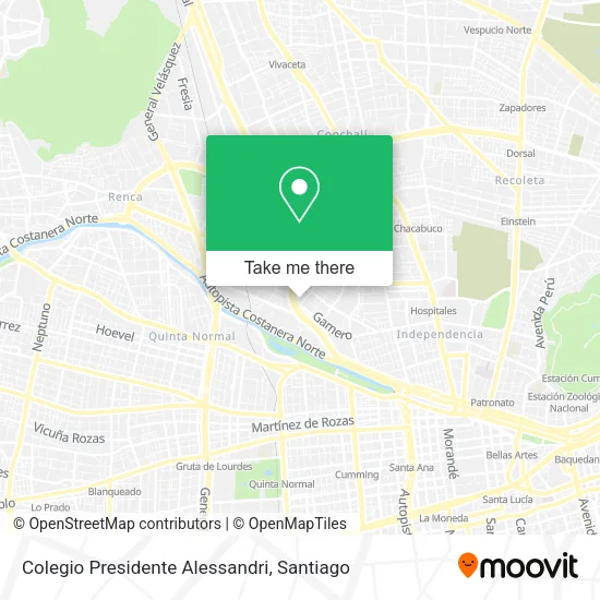Colegio Presidente Alessandri map