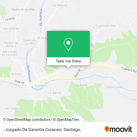 Juzgado De Garantía Curacavi map