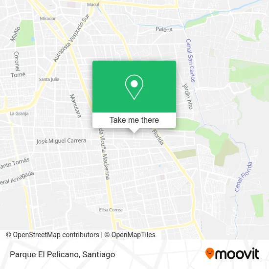 Parque El Pelicano map