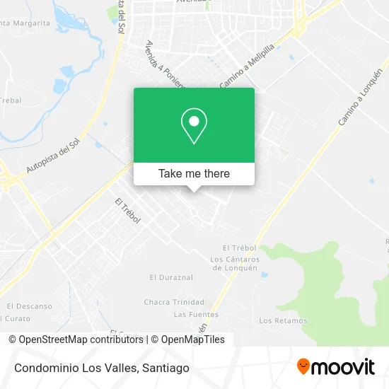 Condominio Los Valles map