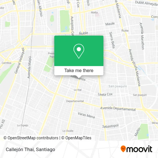 Mapa de Callejón Thai