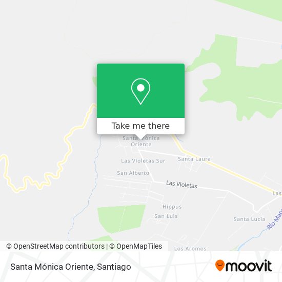 Santa Mónica Oriente map