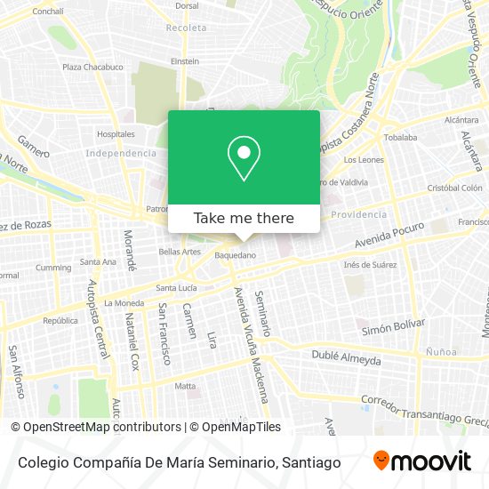 Colegio Compañía De María Seminario map