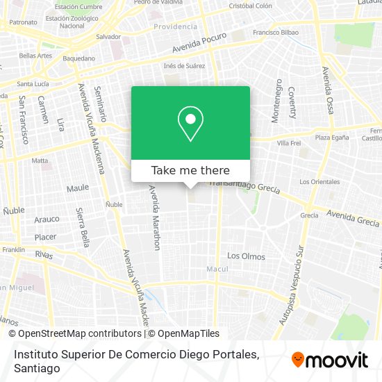 Instituto Superior De Comercio Diego Portales map