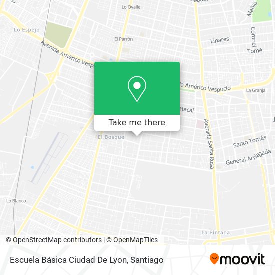Mapa de Escuela Básica Ciudad De Lyon