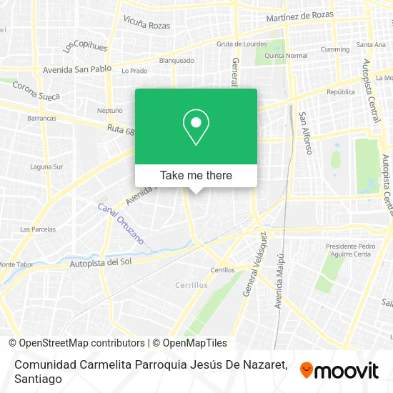 Comunidad Carmelita Parroquia Jesús De Nazaret map