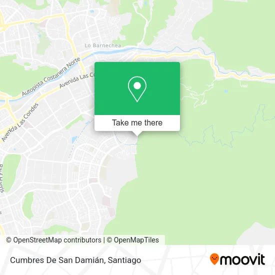Cumbres De San Damián map