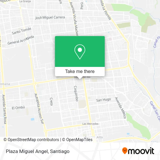 Plaza Miguel Angel map