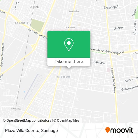 Plaza Villa Cuprito map