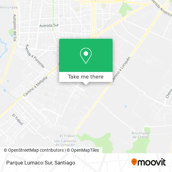 Parque Lumaco Sur map