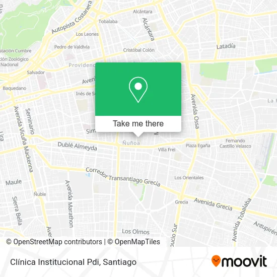 Clínica Institucional Pdi map