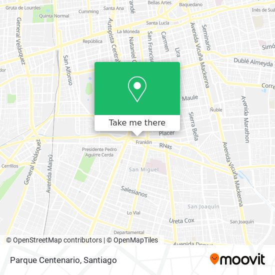 Parque Centenario map
