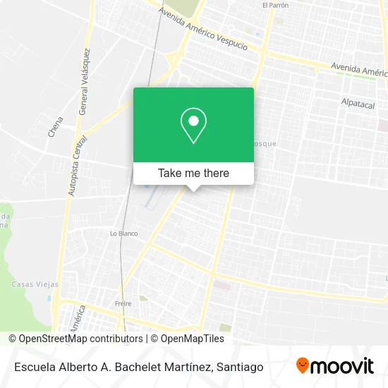 Escuela Alberto A. Bachelet Martínez map