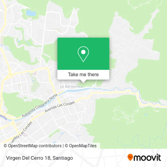 Mapa de Virgen Del Cerro 18