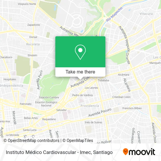 Instituto Médico Cardiovascular - Imec map