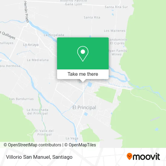 Villorio San Manuel map
