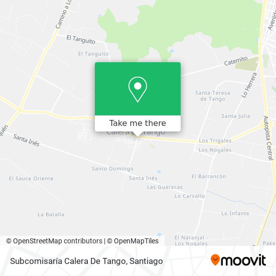 Subcomisaría Calera De Tango map