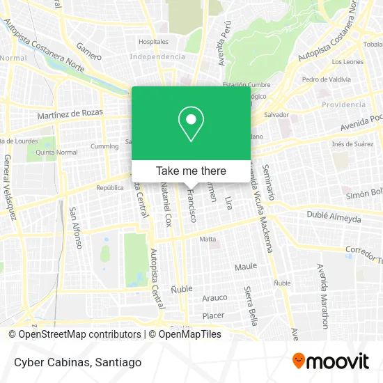 Cyber Cabinas map