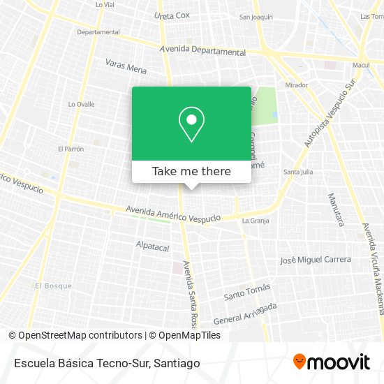 Escuela Básica Tecno-Sur map