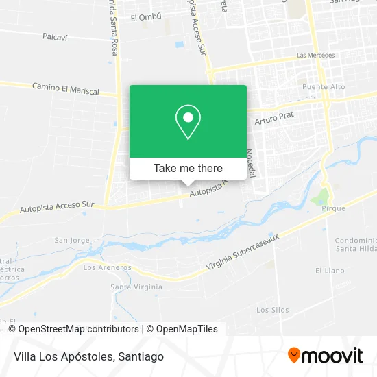 Villa Los Apóstoles map