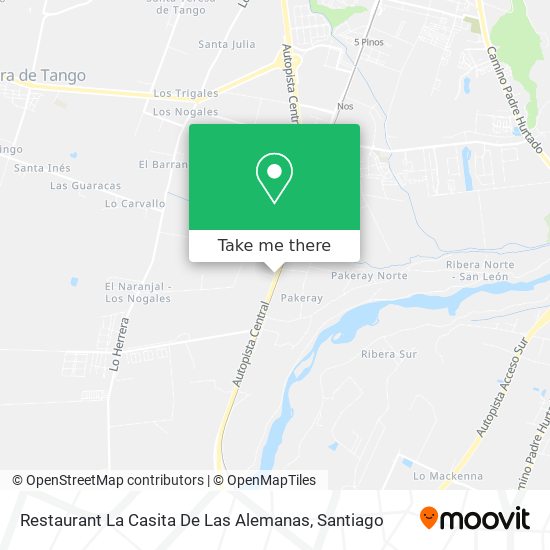 Mapa de Restaurant La Casita De Las Alemanas