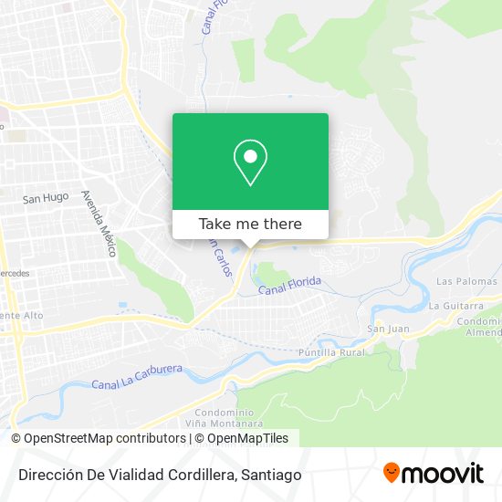 Dirección De Vialidad Cordillera map