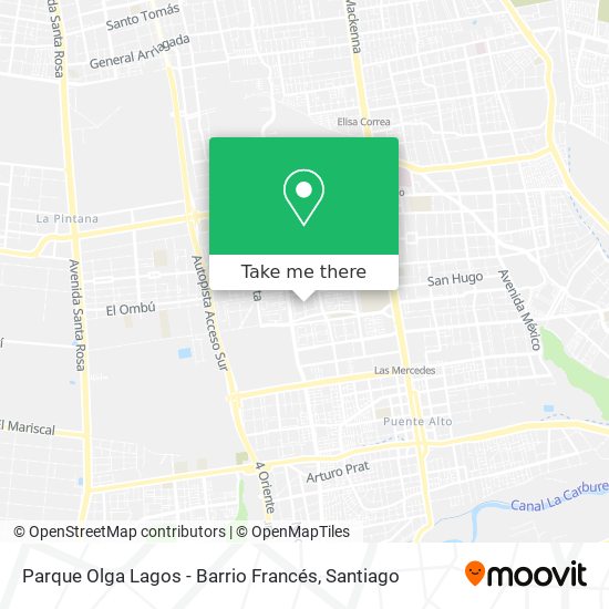 Mapa de Parque Olga Lagos - Barrio Francés