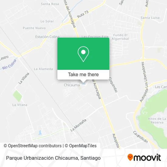 Parque Urbanización Chicauma map
