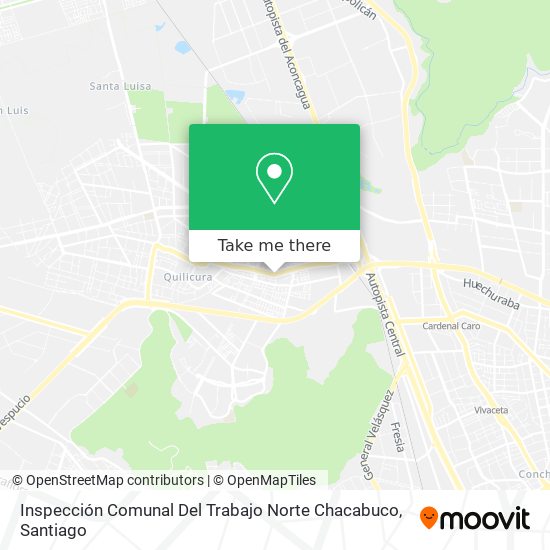 Inspección Comunal Del Trabajo Norte Chacabuco map