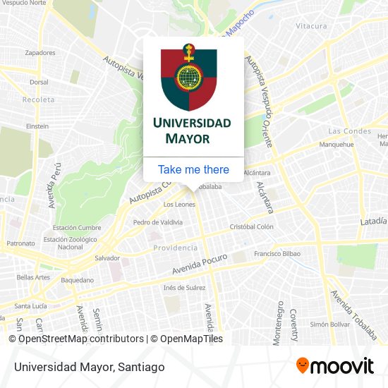 Universidad Mayor map