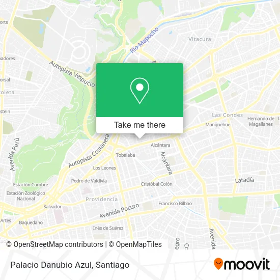 Palacio Danubio Azul map