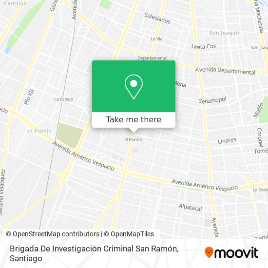 Mapa de Brigada De Investigación Criminal San Ramón