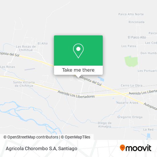 Agricola Chorombo S.A map