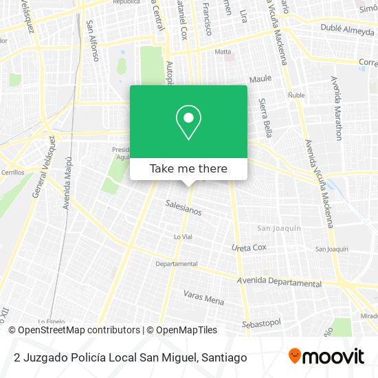 Mapa de 2 Juzgado Policía Local San Miguel