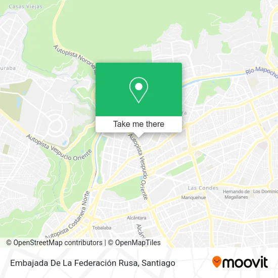 Embajada De La Federación Rusa map