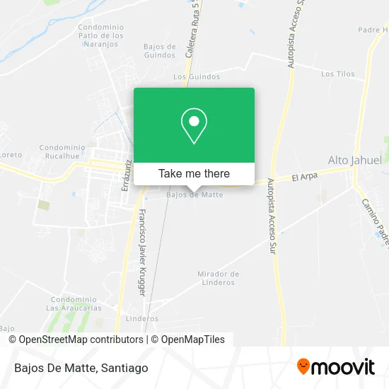 Bajos De Matte map