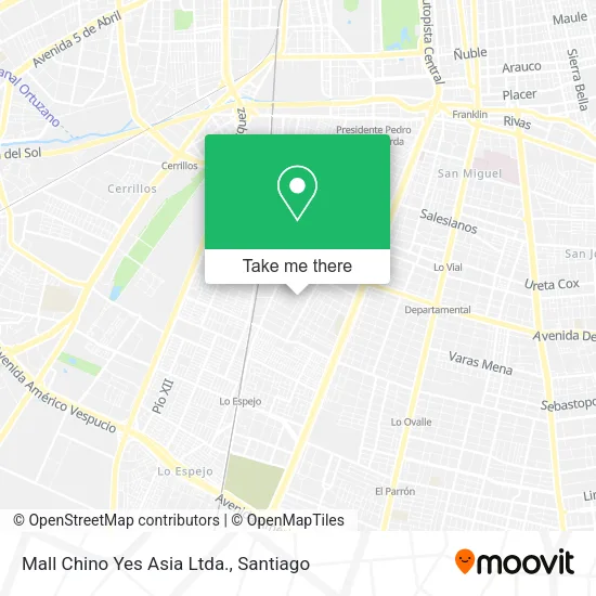 Mapa de Mall Chino Yes Asia Ltda.