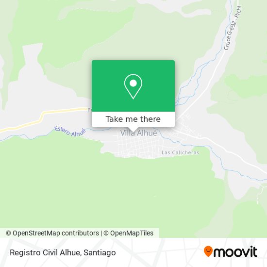 Mapa de Registro Civil Alhue