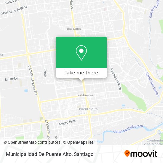 Mapa de Municipalidad De Puente Alto