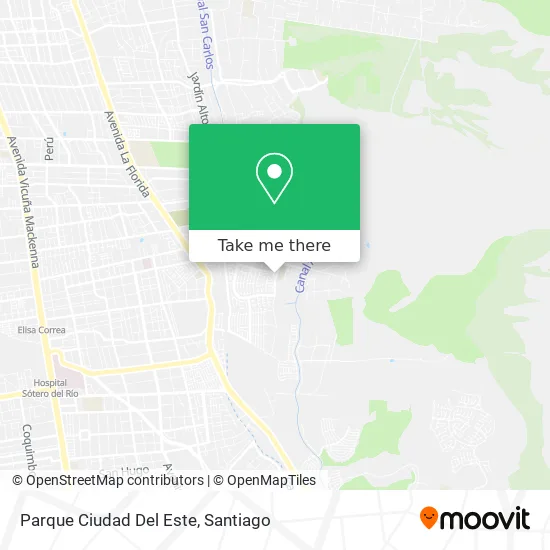 Parque Ciudad Del Este map