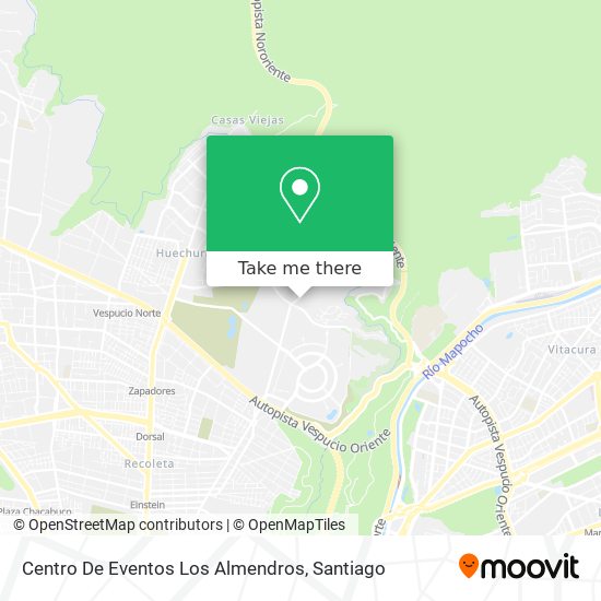 Mapa de Centro De Eventos Los Almendros