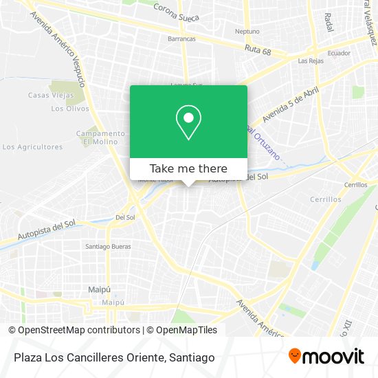 Plaza Los Cancilleres Oriente map