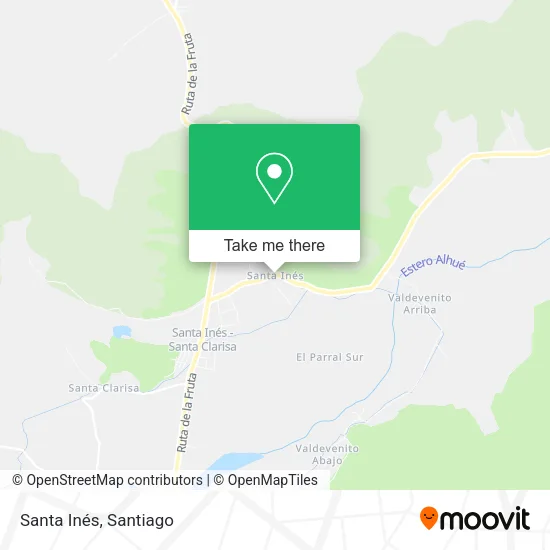 Santa Inés map