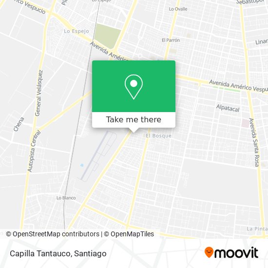 Mapa de Capilla Tantauco