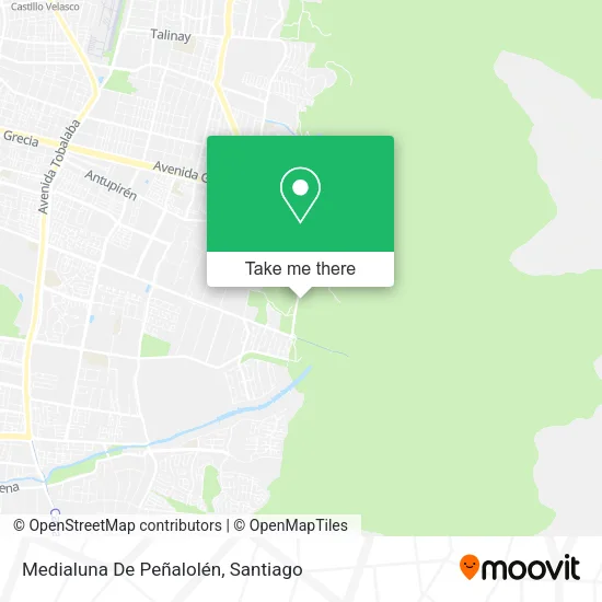 Medialuna De Peñalolén map